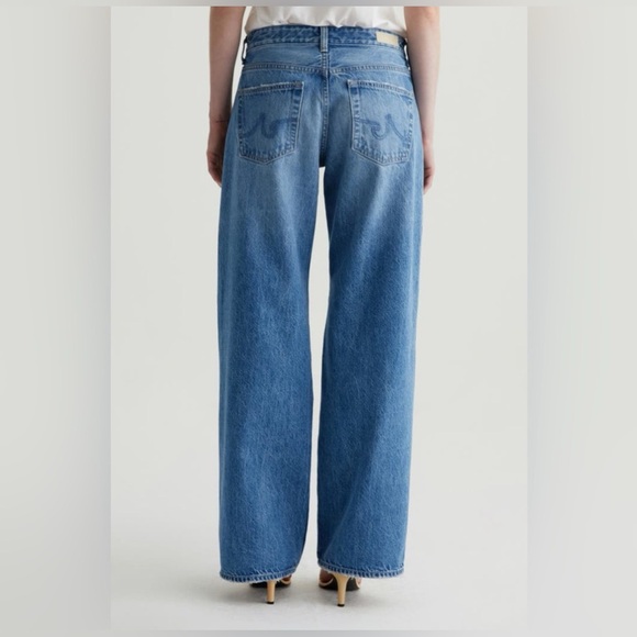 Anthropologie x A. goldsmith Adria Wide Leg Wide Leg Women's Blue Jeans Sz 32 - Picture 3 of 3